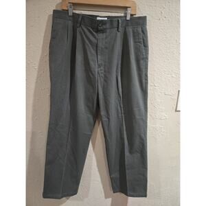 Vintage Dockers Pants, Mens Pleated Classic Fit Preppy Khakis, Green, Size 36x29